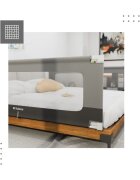Tulano Bariera de protectie pentru copii Cover 48 Grey 180cm cu inaltime reglabila 18 nivelerabatabilahusa respirabilabuzunar accesorii integratcompatibila cu saltele cu grosime 10-28 cm