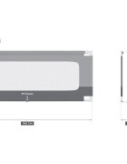 Tulano Bariera de protectie pentru copii Cover 48 Grey 180cm cu inaltime reglabila 18 nivelerabatabilahusa respirabilabuzunar accesorii integratcompatibila cu saltele cu grosime 10-28 cm