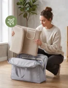 Tulano Bariera de protectie pentru copii Cover 55 Beige 150 cmpliabila ultracompactinaltime reglabila 47-72 cmhusa detasabilabuzunar accesoriicompatibila cu saltele cu grosime 5-25 cmgeanta transport inclusa