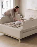 Tulano Bariera de protectie pentru copii Cover 55 Beige 150 cmpliabila ultracompactinaltime reglabila 47-72 cmhusa detasabilabuzunar accesoriicompatibila cu saltele cu grosime 5-25 cmgeanta transport inclusa