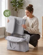 Tulano Bariera de protectie pentru copii Cover 55 Grey 150 cmpliabila ultracompactinaltime reglabila 47-72 cmhusa detasabilabuzunar accesoriicompatibila cu saltele cu grosime 5-25 cmgeanta transport inclusa