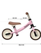Tulano Bicicleta fara pedale Ride On Tulani Scout 15 Pink cu sezut reglabilroti evacadru rezistentsistem limitare viraj
