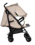 Tulano Carucior sport compact Davos 35 Beige roti din PU cu suspensiicapotina XXL cu fereastrainclude husa picioareplasa insectesuport pahar6luni-4 ani sau maxim 22kg