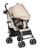 Tulano Carucior sport compact Davos 35 Beige roti din PU cu suspensiicapotina XXL cu fereastrainclude husa picioareplasa insectesuport pahar6luni-4 ani sau maxim 22kg