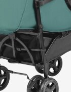 Tulano Carucior sport compact Davos 35 GreenBlack roti din PU cu suspensiicapotina XXL cu fereastrainclude husa picioareplasa insectesuport pahar6luni-4 ani sau maxim 22kg