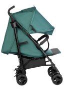 Tulano Carucior sport compact Davos 35 GreenBlack roti din PU cu suspensiicapotina XXL cu fereastrainclude husa picioareplasa insectesuport pahar6luni-4 ani sau maxim 22kg