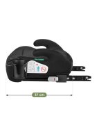 Tulano Inaltator auto copii I-Size cu isofix Avignon Cabby 30 Black 125-150 cmsuport pahar inclushusa din material ultra softomologat R129
