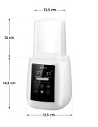 Tulano Incalzitor 6in1 multifunctional Ellie 35 Alb premium cu lumina de noapte integratapanou touchscreen incalzire rapida la temperatura dorita cosulet