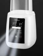 Tulano Incalzitor 6in1 multifunctional Ellie 35 Alb premium cu lumina de noapte integratapanou touchscreen incalzire rapida la temperatura dorita cosulet