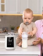 Tulano Incalzitor 6in1 multifunctional Ellie 35 Alb premium cu lumina de noapte integratapanou touchscreen incalzire rapida la temperatura dorita cosulet