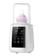 Tulano Incalzitor 6in1 multifunctional Ellie 35 Alb premium cu lumina de noapte integratapanou touchscreen incalzire rapida la temperatura dorita cosulet