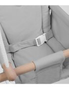 Tulano Leagan textil din lemn pentru copii Hop 30 Grey cu centura de sigurantaspatarsezut moale cu husa din bumbac utilizare interiorexterior greutate admisa 60 kg
