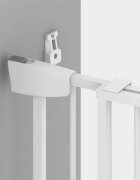 Tulano Poarta de siguranta metalica Guardian 1.0 White cu latime reglabila 70-104 cmdeschidere in ambele directiisistem de blocare inteligent unghi 90 grade