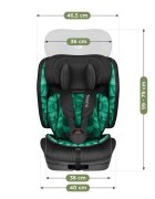 Tulano Scaun auto copii cu isofix Zooma 55 BlackGreen i-Size 76-150 cmSIP GuardFixstructura pliabila compatibila aviontetiera cu spuma de memorie si inaltime reglabila4 pozitii inclinare spatargeanta inclusa