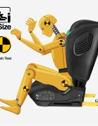 Tulano Scaun auto copii cu isofix Zooma 55 BlackGreen i-Size 76-150 cmSIP GuardFixstructura pliabila compatibila aviontetiera cu spuma de memorie si inaltime reglabila4 pozitii inclinare spatargeanta inclusa