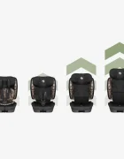 Tulano Scaun auto copii cu isofix Zooma 55 BlackTaupe i-Size 76-150 cmSIP GuardFixstructura pliabila compatibila aviontetiera cu spuma de memorie si inaltime reglabila4 pozitii inclinare spatargeanta inclusa
