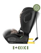 Tulano Scaun auto copii cu isofix Zooma 55 BlackTaupe i-Size 76-150 cmSIP GuardFixstructura pliabila compatibila aviontetiera cu spuma de memorie si inaltime reglabila4 pozitii inclinare spatargeanta inclusa
