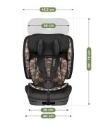 Tulano Scaun auto copii cu isofix Zooma 55 BlackTaupe i-Size 76-150 cmSIP GuardFixstructura pliabila compatibila aviontetiera cu spuma de memorie si inaltime reglabila4 pozitii inclinare spatargeanta inclusa