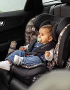 Tulano Scaun auto copii cu isofix Zooma 55 BlackTaupe i-Size 76-150 cmSIP GuardFixstructura pliabila compatibila aviontetiera cu spuma de memorie si inaltime reglabila4 pozitii inclinare spatargeanta inclusa