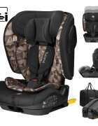 Tulano Scaun auto copii cu isofix Zooma 55 BlackTaupe i-Size 76-150 cmSIP GuardFixstructura pliabila compatibila aviontetiera cu spuma de memorie si inaltime reglabila4 pozitii inclinare spatargeanta inclusa