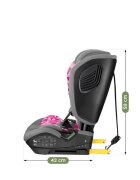 Tulano Scaun auto copii cu isofix Zooma 55 GreyPink i-Size 76-150 cmSIP GuardFixstructura pliabila compatibila aviontetiera cu spuma de memorie si inaltime reglabila4 pozitii inclinare spatargeanta inclusa