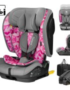 Tulano Scaun auto copii cu isofix Zooma 55 GreyPink i-Size 76-150 cmSIP GuardFixstructura pliabila compatibila aviontetiera cu spuma de memorie si inaltime reglabila4 pozitii inclinare spatargeanta inclusa