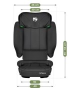 Tulano Scaun auto copii Joy 55 Black I-Size 100-150 cmsistem integrat SIP GuardFixdesign pliabilfixare cu isofixspatar reglabilparasolar incorporattetiera reglabila cu spuma de memorie