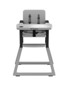 Tulano Scaun de masa copii Morsel 25 GreyBlack pliabil ultra compact 9cm tavita reglabila centuri de siguranta greutate admisa 15 kg