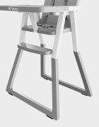 Tulano Scaun de masa copii Morsel 25 GreyWhite pliabil ultra compact 9cm tavita reglabila centuri de siguranta greutate admisa 15 kg