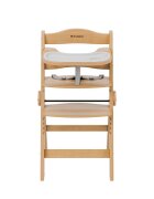 Tulano Scaun de masa copii multifunctional 4-in-1 Morsel 45 Natural structura din lemn rezistentpliabil9 nivele de inaltime tavita dublarecomandat 6luni-12 anigreutate admisa 40 kg
