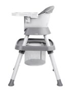 Tulano Scaun de masa transformabil 9in1 pentru copii Morsel 50 Grey multifunctionalmasuta cu placa lego