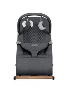 Tulano Sezlong balansoar pentru bebelusi Moon 30 Graphite cu spatar reglabil in 4 pozitiicentura de sigurantasezut anatomicbara cu jucariipliere compactabaza antiderapantatapiterie UltraSoft