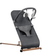 Tulano Sezlong balansoar pentru bebelusi Moon 30 Graphite cu spatar reglabil in 4 pozitiicentura de sigurantasezut anatomicbara cu jucariipliere compactabaza antiderapantatapiterie UltraSoft