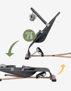 Tulano Sezlong balansoar pentru bebelusi Moon 30 Graphite cu spatar reglabil in 4 pozitiicentura de sigurantasezut anatomicbara cu jucariipliere compactabaza antiderapantatapiterie UltraSoft
