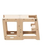 Tulano Turn de invatare multifunctional 3-in-1 Mooby 35 Natural cu structura rezistenta din MDF laminatmargini rotunjitetabla de desen integratabariera de sigurantagreutate admisa 60 kg