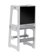 Tulano Turn de invatare multifunctional 3-in-1 Mooby 35 White cu structura rezistenta din MDF laminatmargini rotunjitetabla de desen integratabariera de sigurantagreutate admisa 60 kg