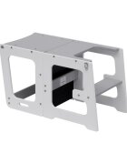 Tulano Turn de invatare multifunctional 3-in-1 Mooby 35 White cu structura rezistenta din MDF laminatmargini rotunjitetabla de desen integratabariera de sigurantagreutate admisa 60 kg