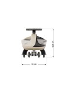 Tulano Vehicul copii Plasmacar gravitational Focus 35 Beige roti luminoase din cauciucscaun ergonomic si spatios greutate maxima admisa 100 kg