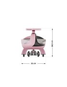 Tulano Vehicul copii Plasmacar gravitational Focus 35 Pink roti luminoase din cauciucscaun ergonomic si spatios greutate maxima admisa 100 kg