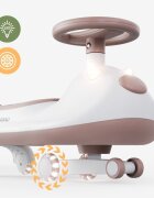 Tulano Vehicul copii Plasmacar gravitational Focus 45 Grey cu portbagajroti luminoaseclaxon cu luminapanou muzicalsezut confortabilgreutate admisa 100 kg