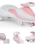 Tulano Vehicul copii Plasmacar gravitational Focus 55 Pink cu remorcaroti luminoasepanou muzicalsezut confortabilgreutate admisa 100 kg