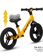 Tutis Bicicleta pentru copii fara pedale Albastru 12 inch cu sezut reglabil si suport picioare recomandata copiilor cu o inaltime de 90-115 cm scaun reglabil pe inaltime