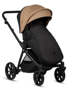 Tutis Carucior 2 in 1 Mio 3+ Beige 180 din piele sezut reversibil amortizoare duble maner reglabil accesorii incluse