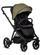 Tutis Carucior 2 in 1 Mio 3+ Olive 025 din piele sezut reversibil amortizoare duble maner reglabil accesorii incluse