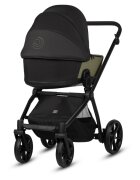 Tutis Carucior 2 in 1 Mio 3+ Olive 025 din piele sezut reversibil amortizoare duble maner reglabil accesorii incluse