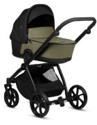 Tutis Carucior 2 in 1 Mio 3+ Olive 025 din piele sezut reversibil amortizoare duble maner reglabil accesorii incluse