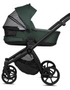 Tutis Carucior 2 in 1 Mio 3+ Pacific Green 240 din piele sezut reversibil amortizoare duble maner reglabil accesorii incluse