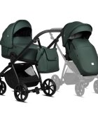Tutis Carucior 2 in 1 Mio 3+ Pacific Green 240 din piele sezut reversibil amortizoare duble maner reglabil accesorii incluse