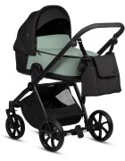 Tutis Carucior 2 in 1 Mio 3+ Sage 039 din piele sezut reversibil amortizoare duble maner reglabil accesorii incluse