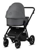 Tutis Carucior 2 in 1 Mio Plus Graphite sezut reversibil spatar reglabil roti cu blocare bara detasabila accesorii incluse